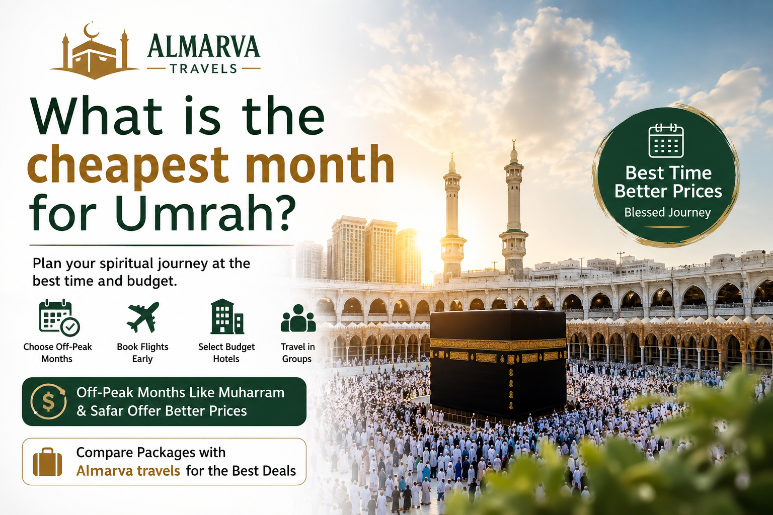 What is the cheapest month for Umrah?