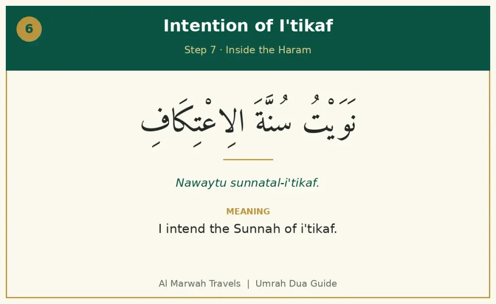 Dua for entering Masjid al-Haram in Arabic with transliteration and English meaning